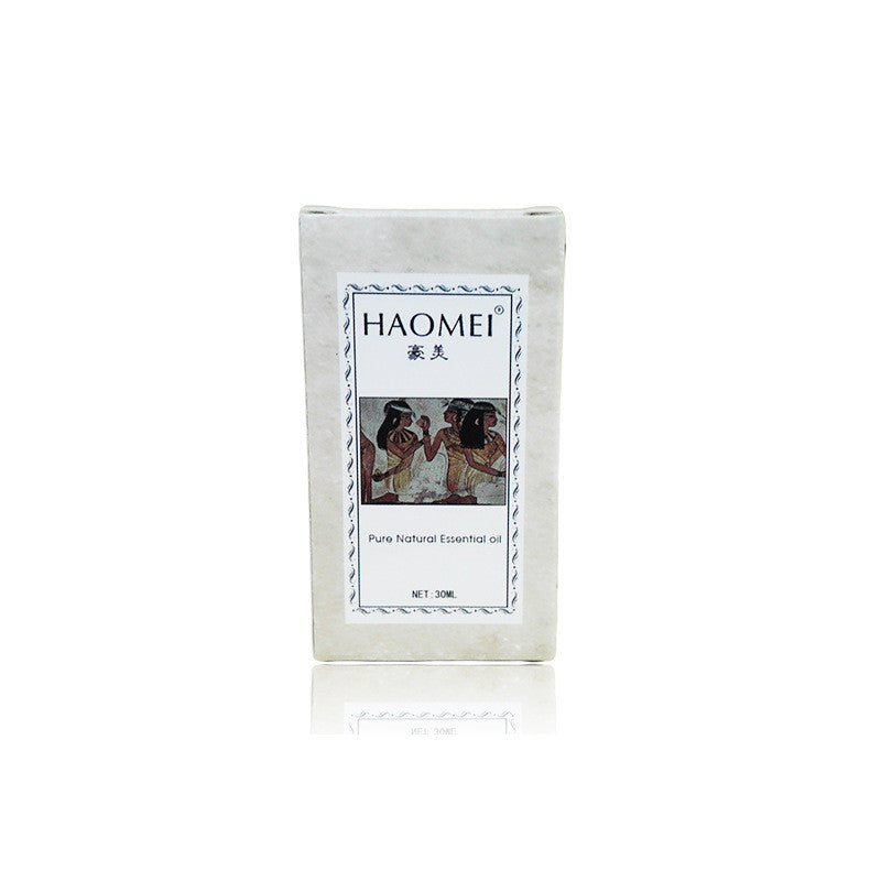 HAOMEI pure natural essential oil packaging on a white background
