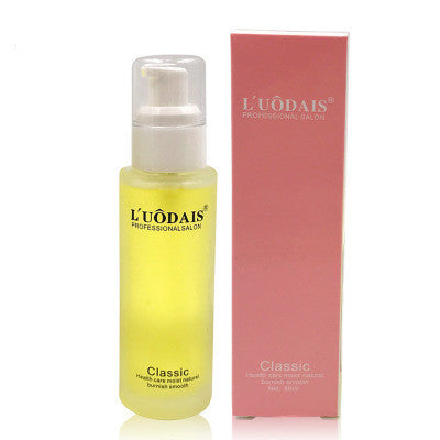 Yellow bottle with white cap labeled 'LÔdais' next to a pink box on a white background