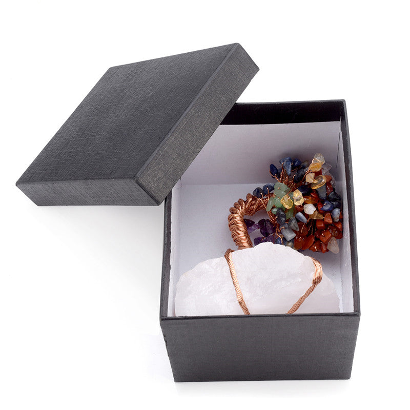 Jewelry box with a decorative brooch on a white background