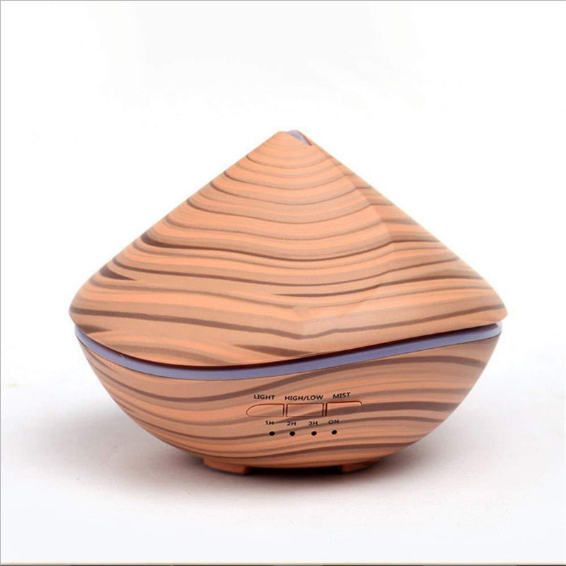 Wooden-textured diffuser on a white background