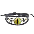 Bracelet with a cat eye design on a white background