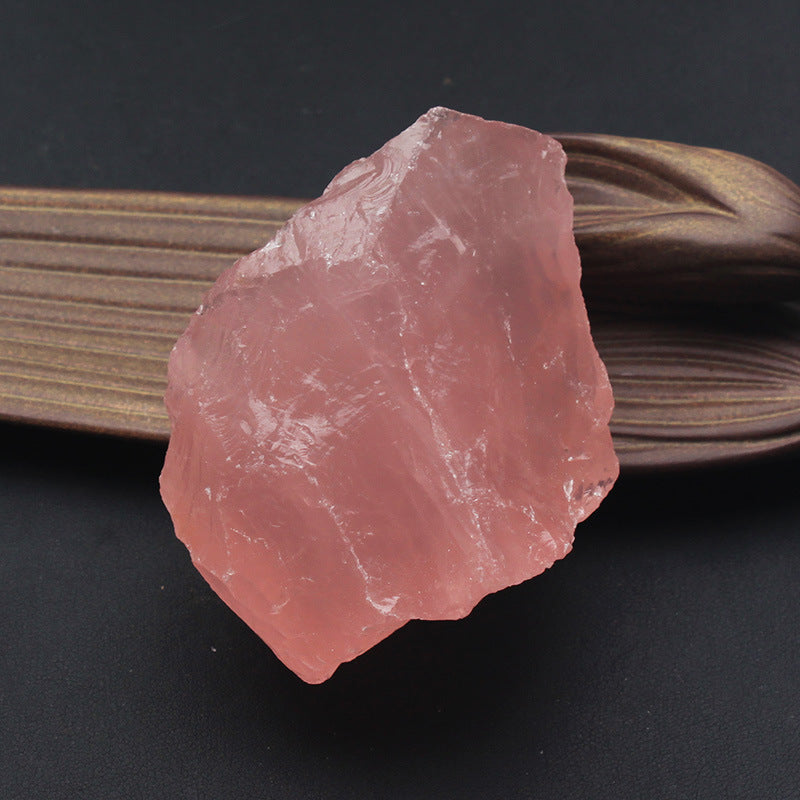 Pink crystal on a dark background