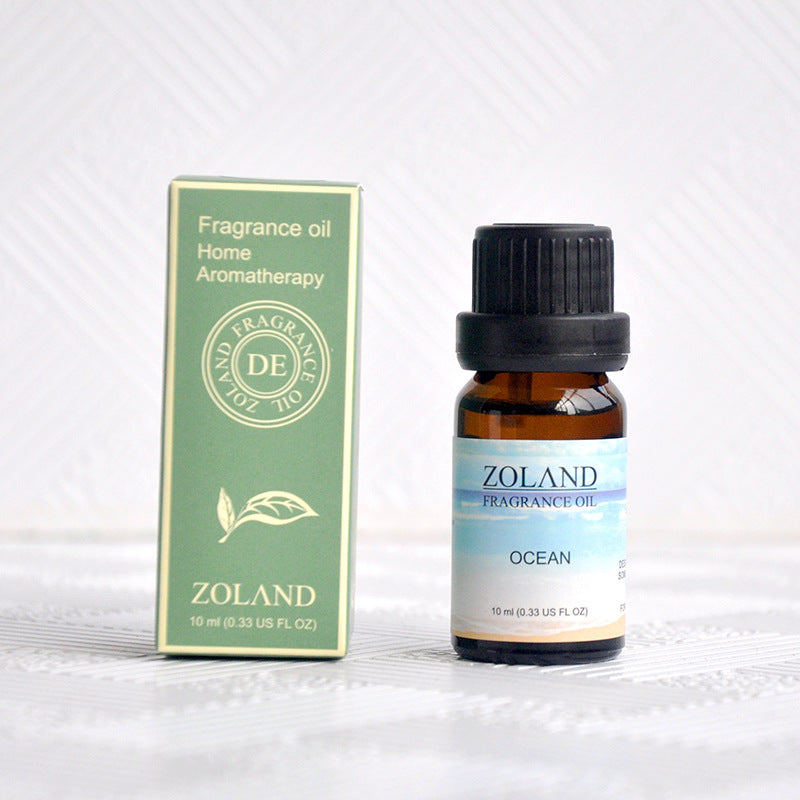 Zoland fragrance oil bottle and packaging on a white background