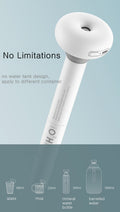 White water filter with text 'No Limitations' on a gradient blue background