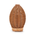 Wicker vase on a white background