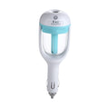 Car humidifier with white and blue design on a white background