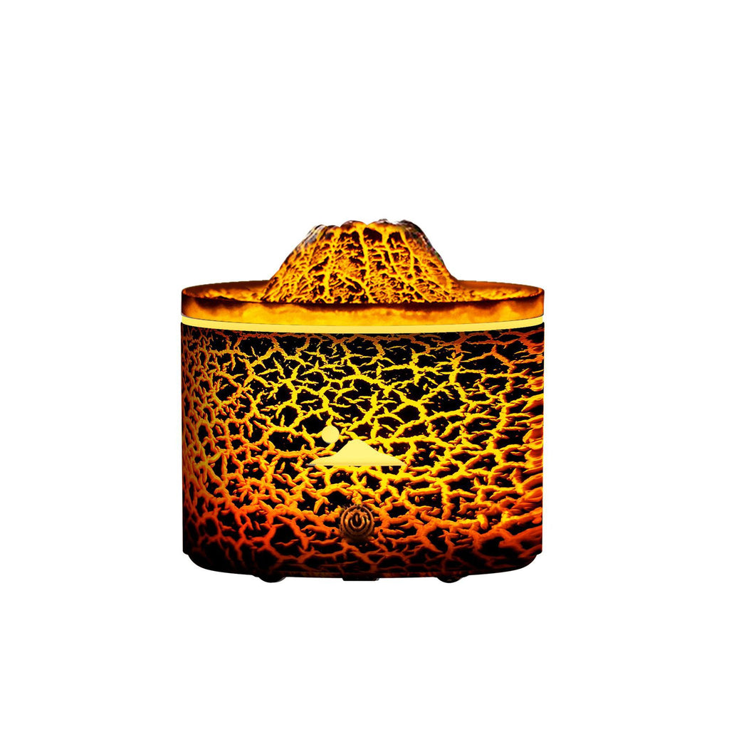 Decorative lamp with a textured surface on a white background