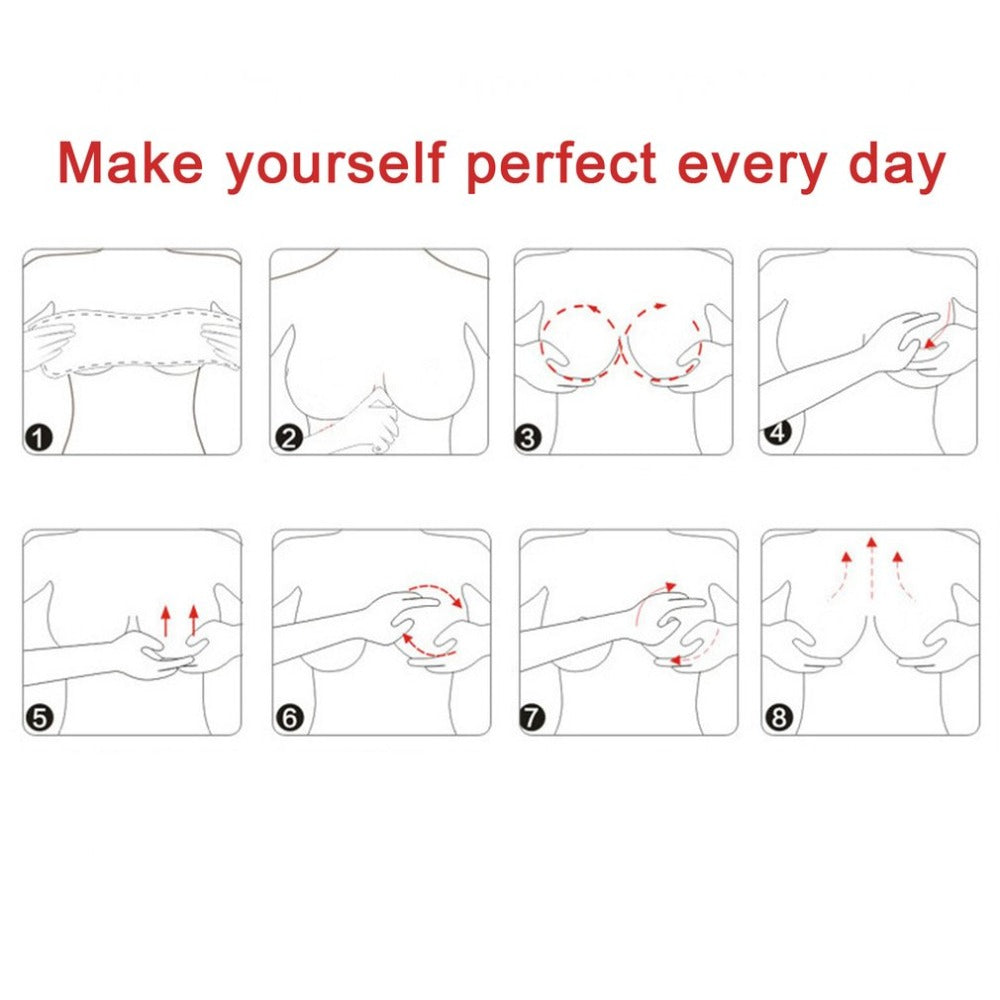 Illustrations of self-care routines with text 'Make yourself perfect every day' on a white background.