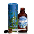 Bottle and packaging of BAICAOHUI natural oil plant on a white background