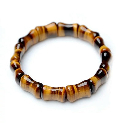 Tiger eye bracelet on a white background