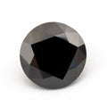 Round black diamond on a white background