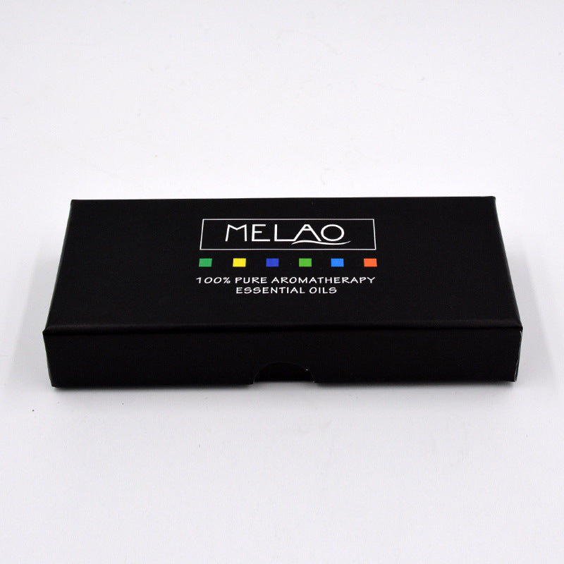 Black box with 'MELAO' branding on a white background