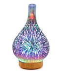 Multicolored, textured diffuser on a white background