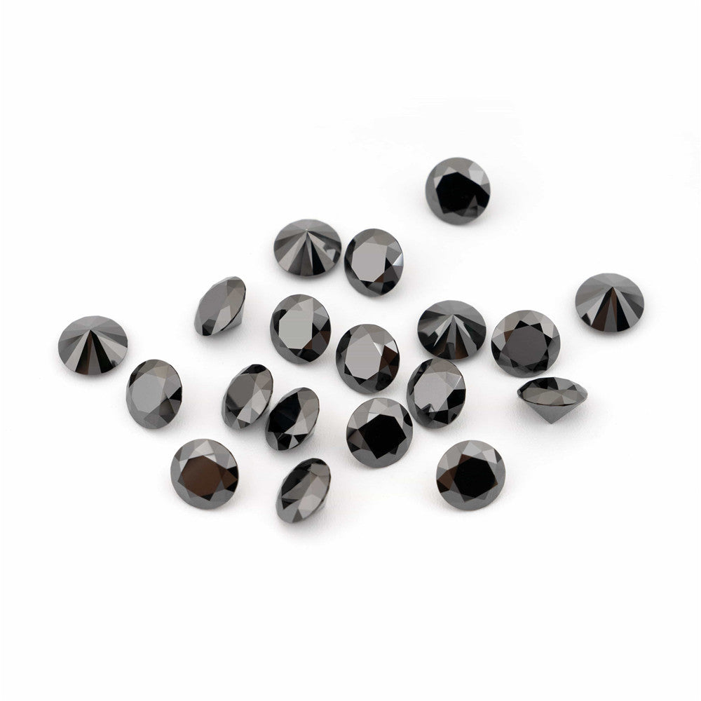 Collection of black diamonds on a white background