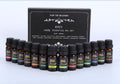 Set of 14 essential oil bottles with a black box labeled 'Top 14 Blends' on a white background.