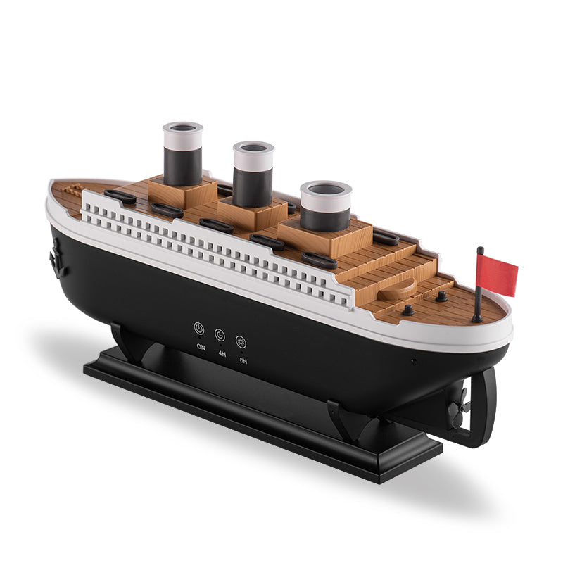 Model of a ship on a white background