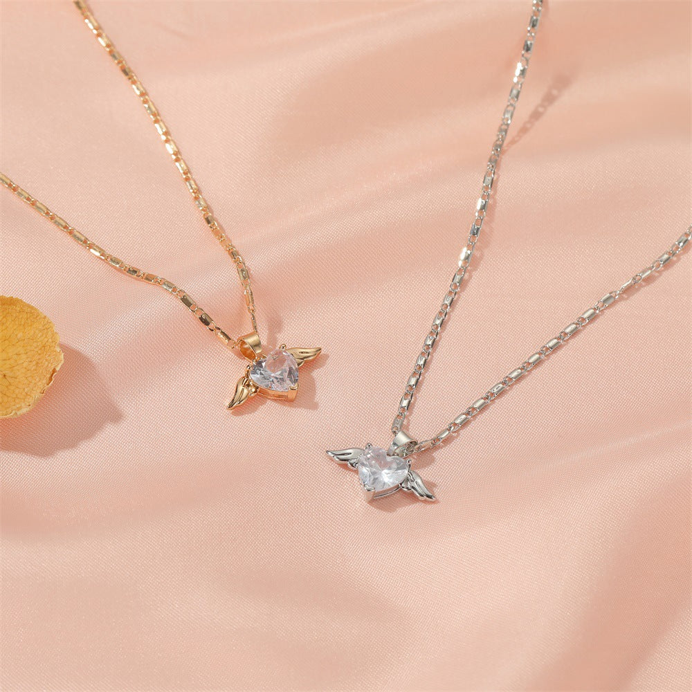 Two necklaces with star-shaped pendants on a pink background