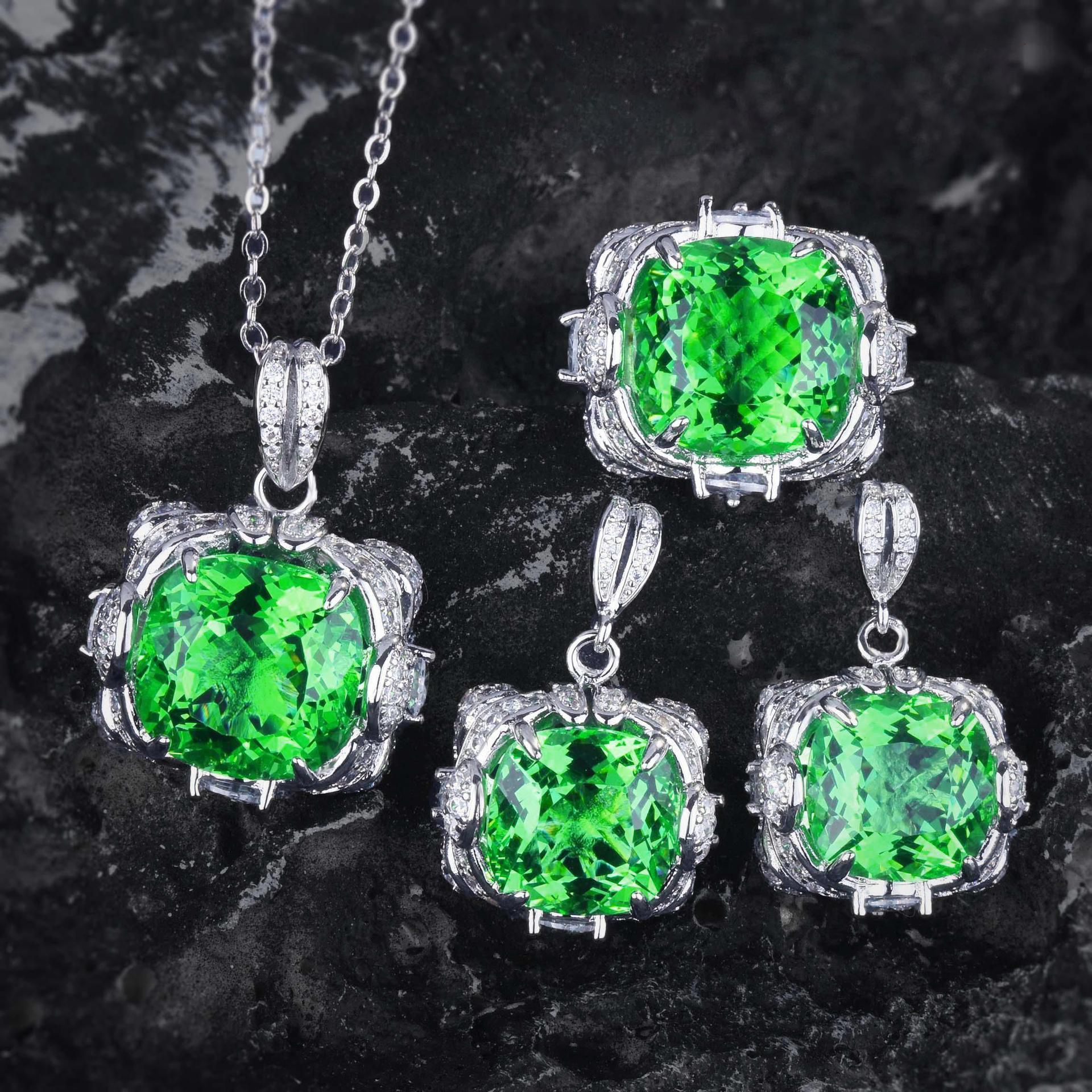 3 pc Women's Creative All-Match Ring Necklace And Earrings Set
