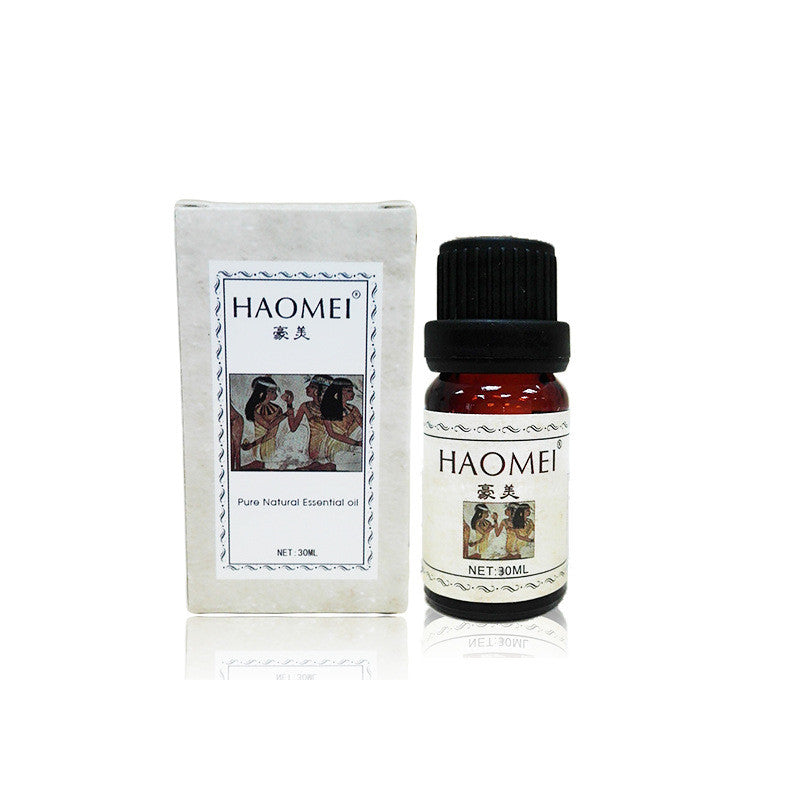 HAOMEI essential oil bottle and box on a white background