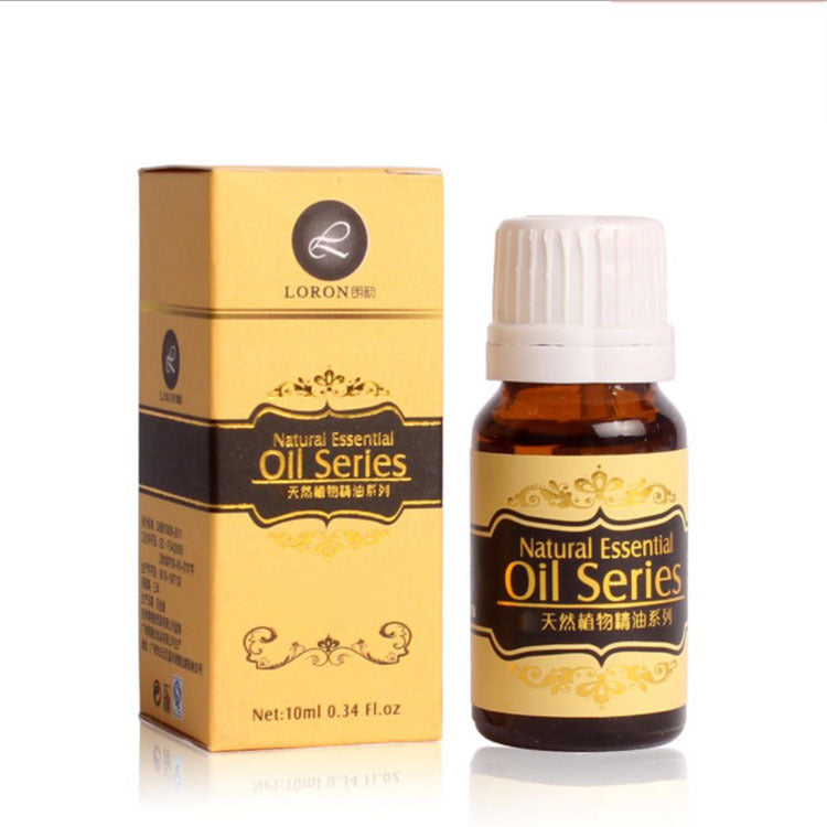 Loron Natural Essential Oil Series bottle and packaging on a white background