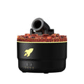 Black humidifier with a rocket design on a white background