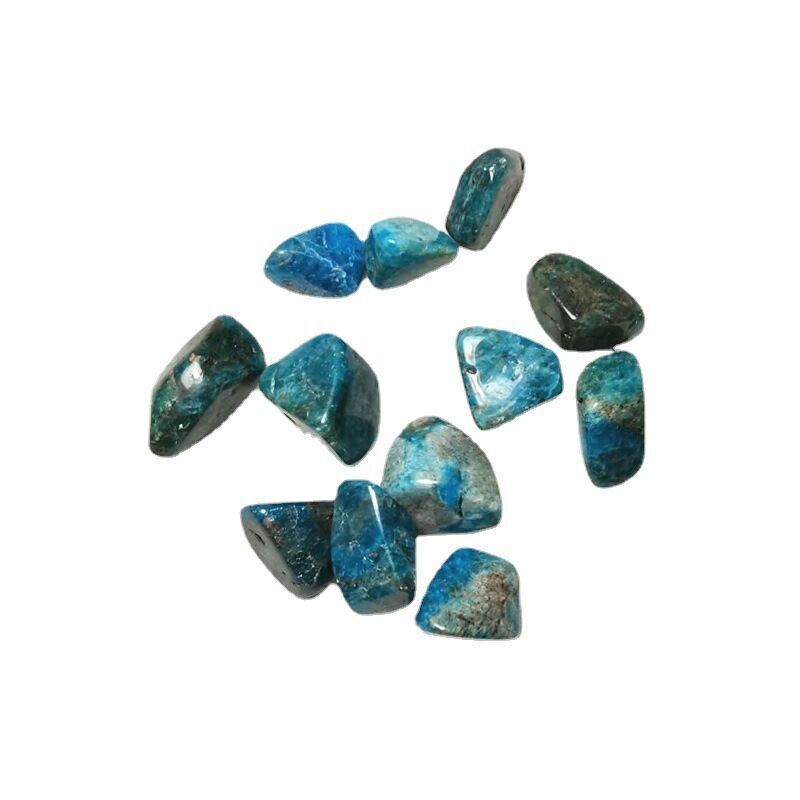 Blue stones on a white background