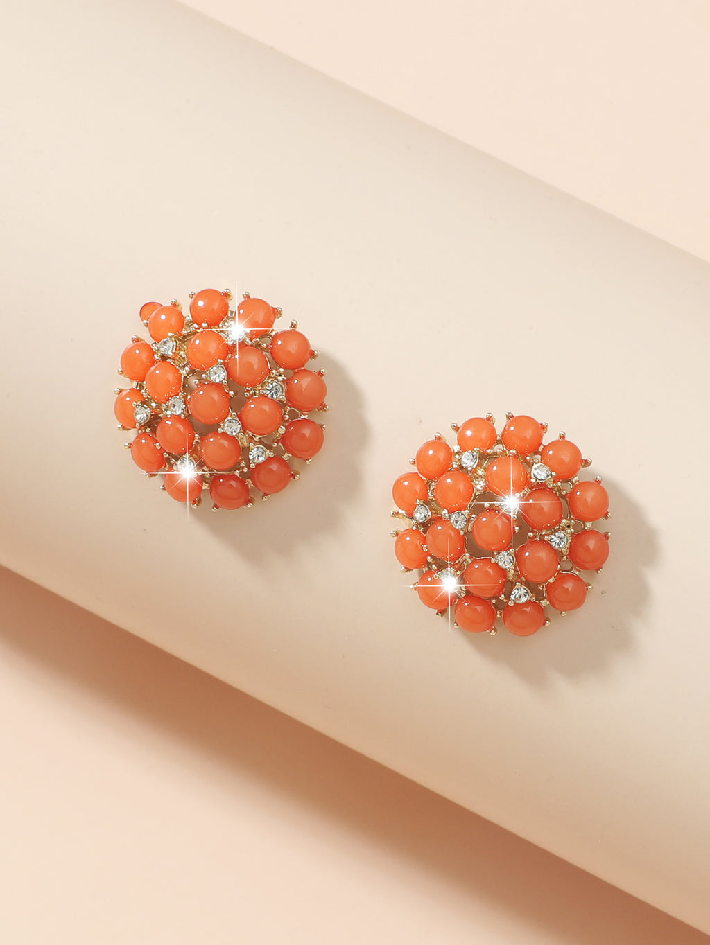 Temperament Super Fairy Diamond Earrings With Colored Gemstones