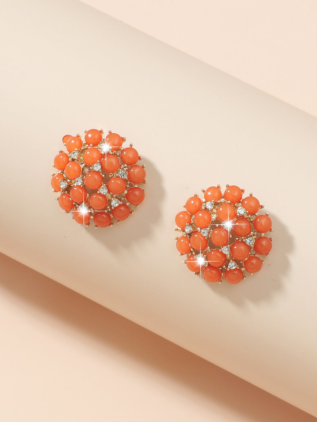 Temperament Super Fairy Diamond Earrings With Colored Gemstones