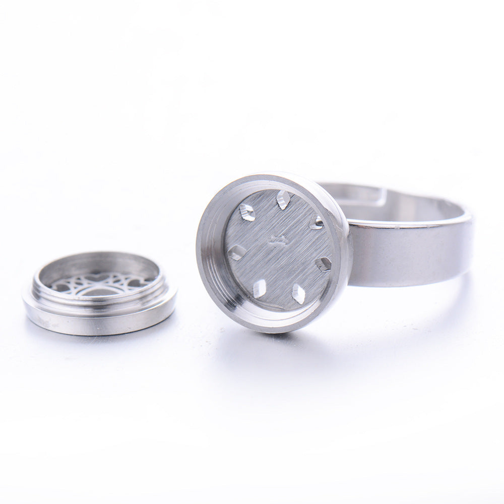 Silver metal grinder on a white background