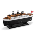 Model of a ship with a white background