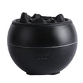 Black spherical humidifier with control panel on a white background