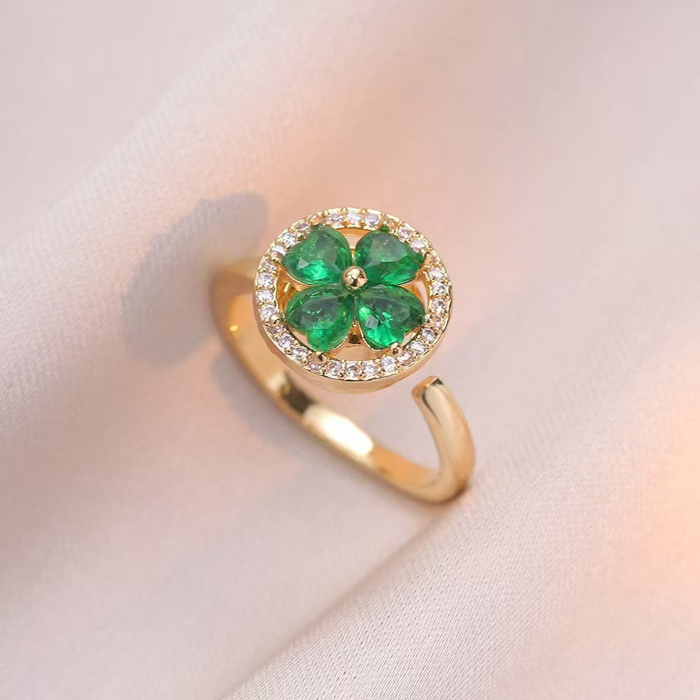 Versatile Titanium Steel Ring With Micro-paved Zirconia Stones