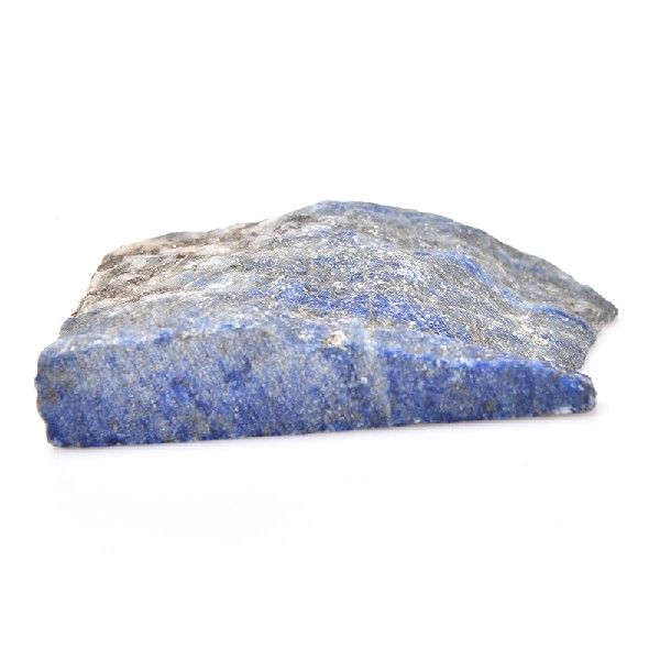 Blue stone on a white background