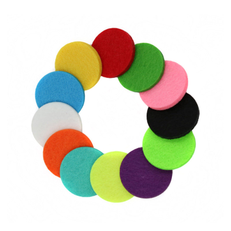Colorful circular objects arranged in a circular pattern on a white background