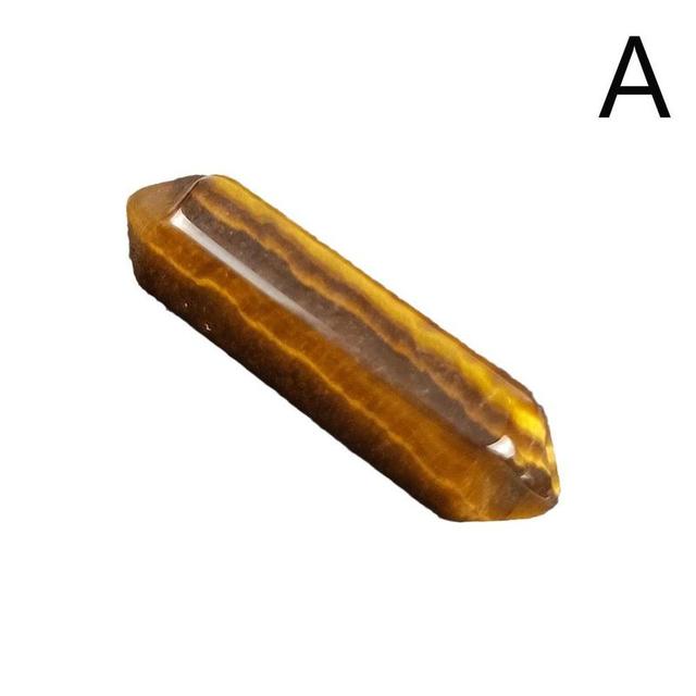 Brown crystal on a white background