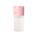 Skincare product with pink cap and white body on a white background